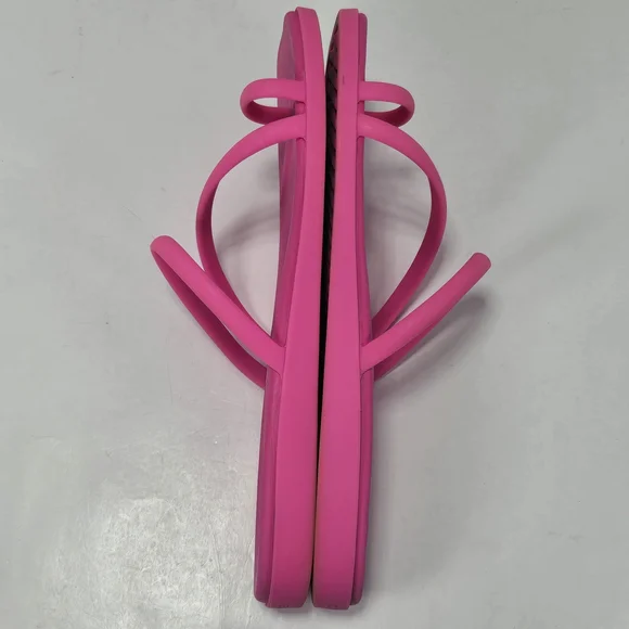 CROCS Miami Toe Loop Hot Pink Barbie Pink Sandals Women's Size 10 - Picture 7 of 11